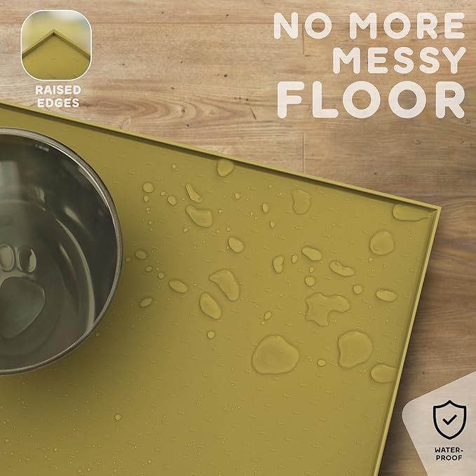 Dog Food Mat - 24x15 Raised Edges Dogs Mat - Image 5