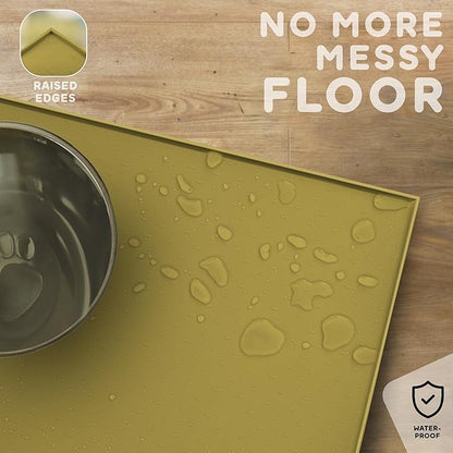 Dog Food Mat - 24x15 Raised Edges Dogs Mat - Image 5