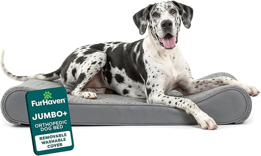 Furhaven Orthopedic Dog Bed for Large Dogs w/ Removable Washable Cover by FurHaven