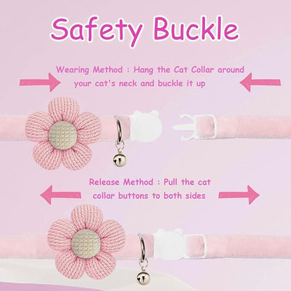 Breakaway Cat Collars with Bells, MUZIEBA Kitten Collar - Image 3