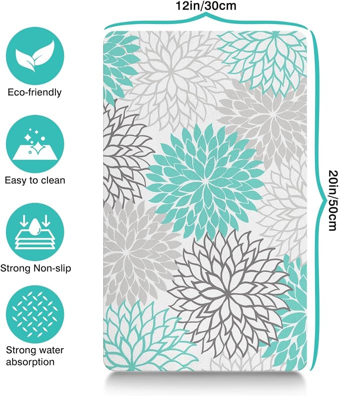 Pet Feeding Mat for Floors Waterproof Dog Mat for Food and Water Absorbent - Image 5