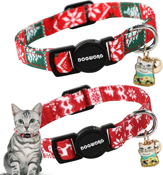 Cat Collar, 2 Pack Cat Collars Breakaway by DOGWONG