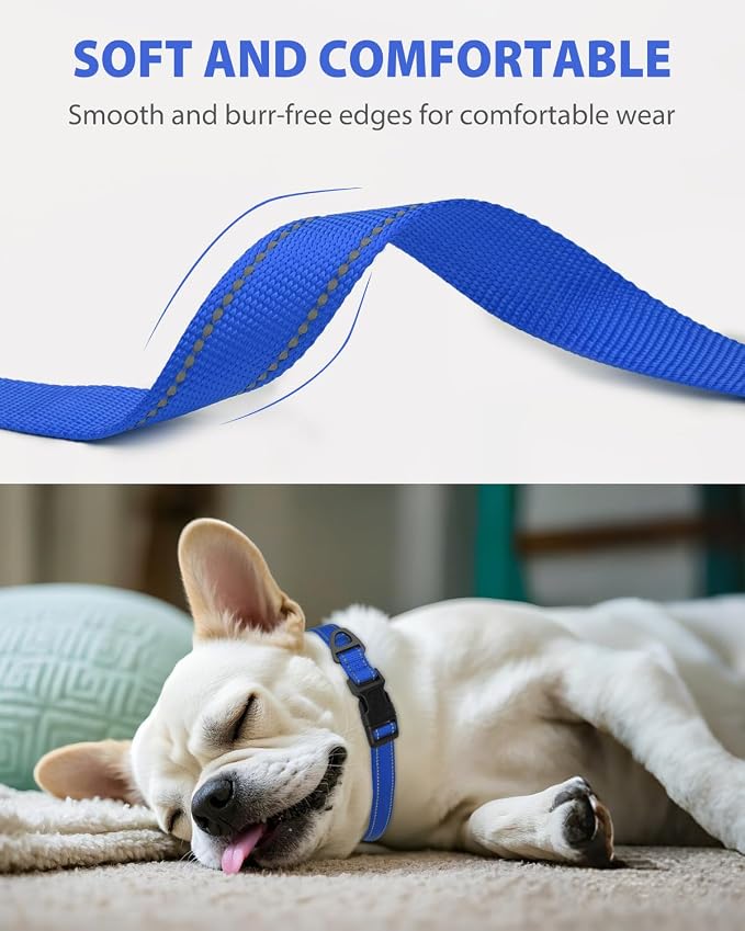 Joytale Small Dog Collar, Reflective and Adjustable Nylon Collar - Image 3