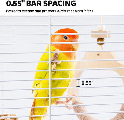 14.6" Portable Travel Bird Cage, Parrot Cage, Ample Room - Image 9