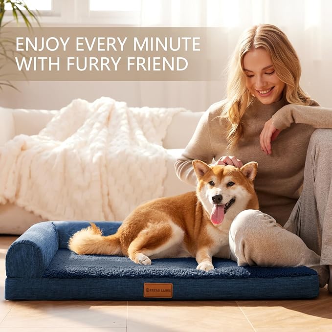 Patas Lague Orthopedic XL Dog Bed Large Sized Dog 42''X28'', Waterproof L - Image 3
