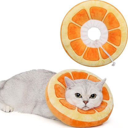 ANWA Adjustable Cat Cone Collar Soft, Cute Cat Donut Collar After Surgery by ANWA