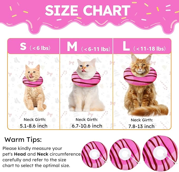 Cat Cone Collar Soft, Cat Recovery Collar - Image 2