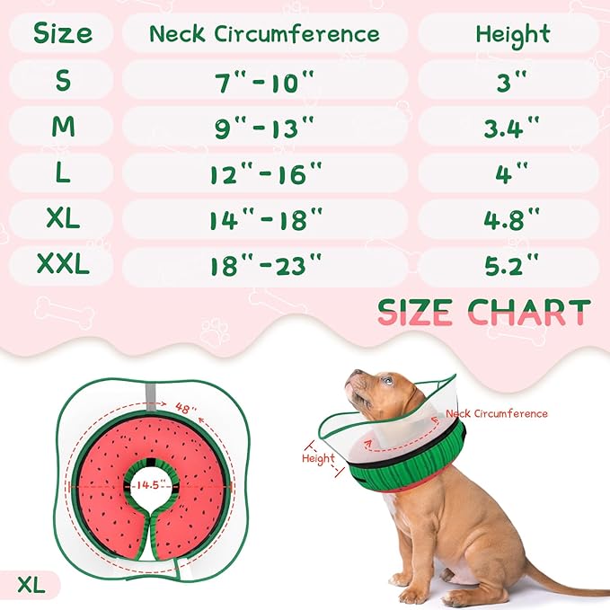 Supet Raised Inflatable Dog Cone Collar to Stop Licking, Soft Dog Cone - Image 6
