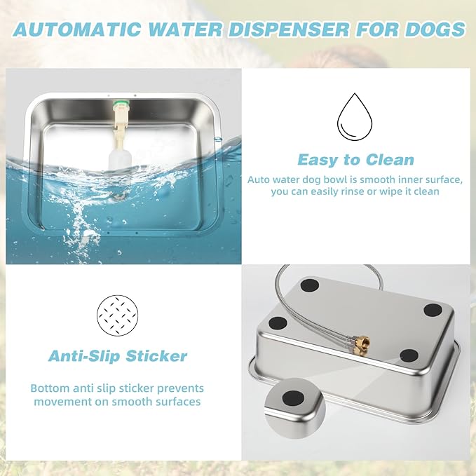 3 Gallon Automatic Dog Water Dispenser, Large Dog Water Bowl Dispenser - Image 4