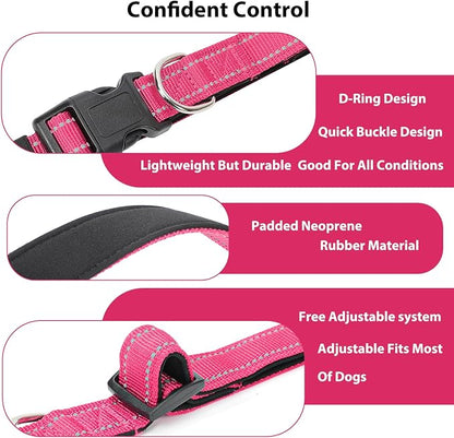 Reflective Dog Collar Padded - Image 4