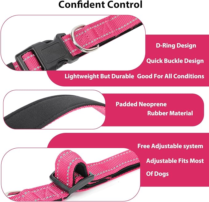 Reflective Dog Collar Padded - Image 4