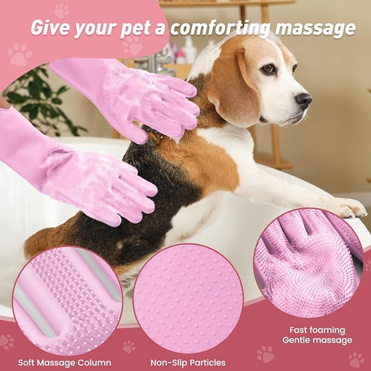 Pet Shower & Bath Supplies，Dog Shampoo Brush Set - Image 2