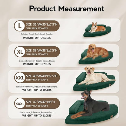 Large Orthopedic Dog Bed with Sides Big Dog Beds with Removable Washable Cover - Image 6