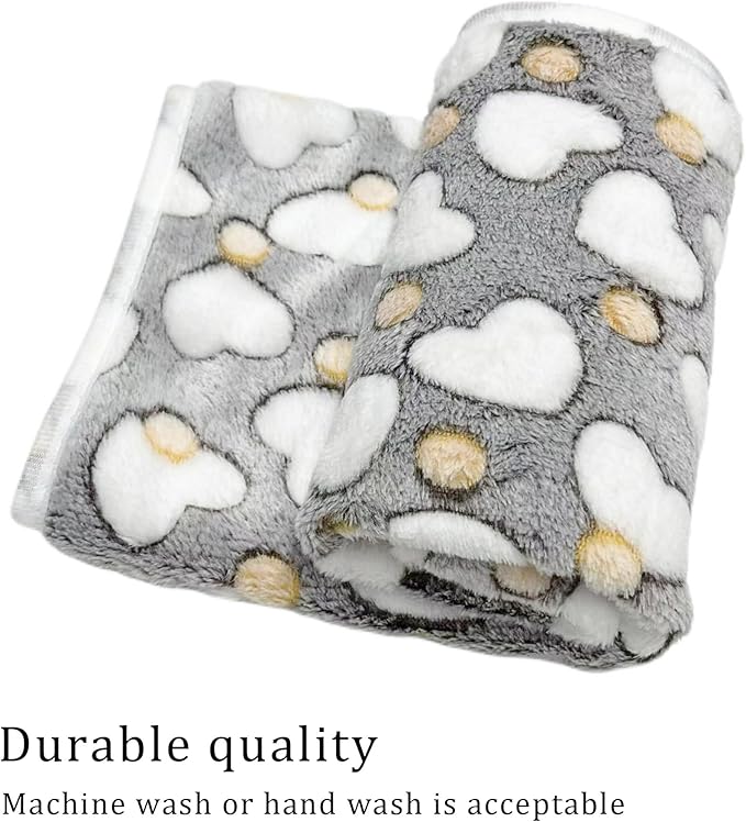1 Pack 3 Blankets Super Soft Fluffy Premium Fleece Pet Blanket Flannel Paw - Image 5