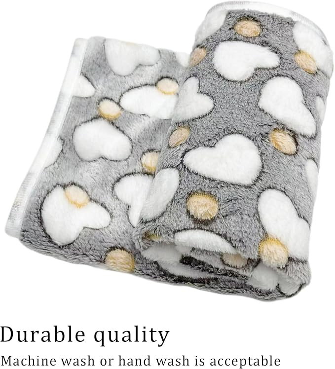 1 Pack 3 Blankets Super Soft Fluffy Premium Fleece Pet Blanket Flannel Paw - Image 5