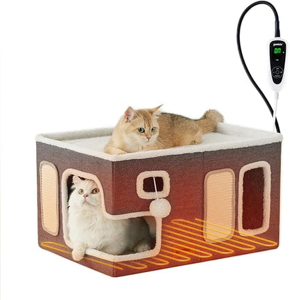 Heated Cat House for Indoor Cats by Zomisia