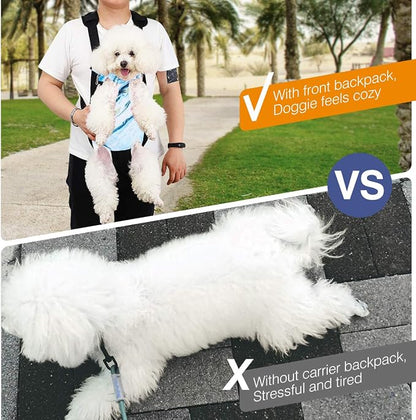 Pawaboo Pet Carrier Backpack, Adjustable Pet Front Cat Dog Carrier Backpack - Image 6