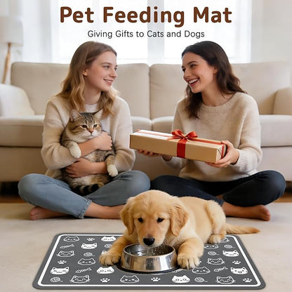 Dog Food Mat for Bowls, Absorbent Quick Dry Dog Cat Mats for Food and Water - Image 8