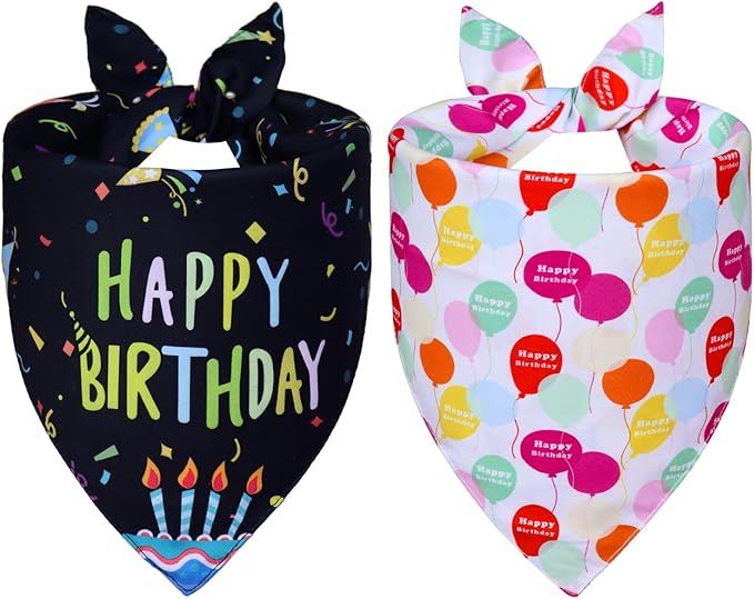 Dog Birthday Bandanas, Party Outfit Gift - Image 2