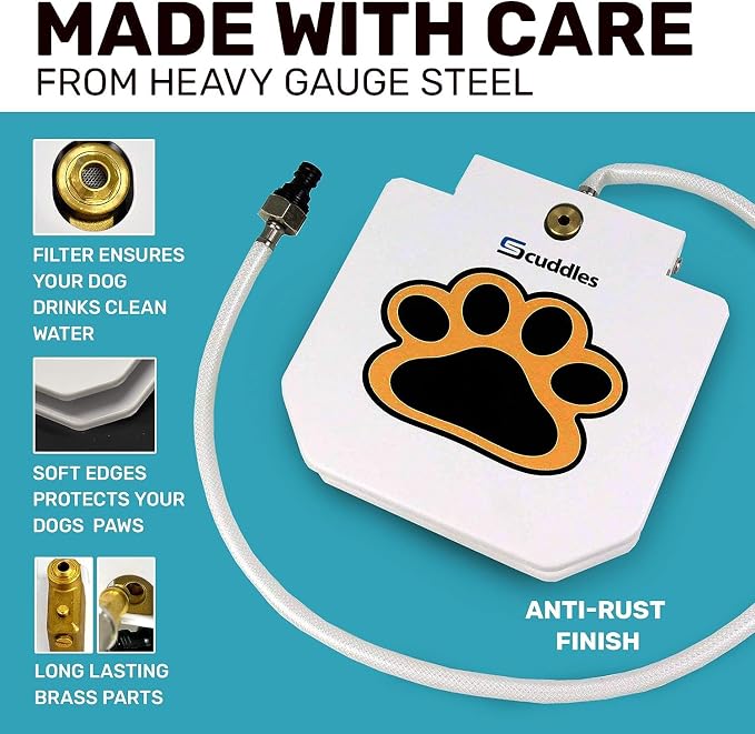 Scuddles Outdoor Dog Water Fountain – Step-On Dog Sprinkler Toy - Image 5
