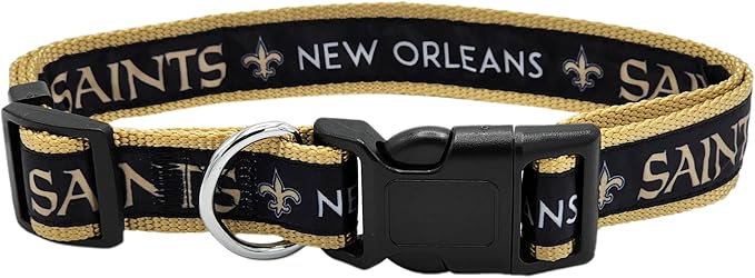 Pets First NFL New Orleans Saints Licensed PET COLLAR, Small by PETSFIRST