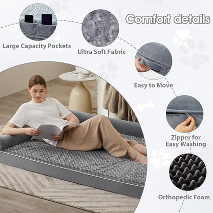 BFPETHOME Dog Beds for Large Dogs, Orthopedic Dog Bed for Medium Large Dogs - Image 2