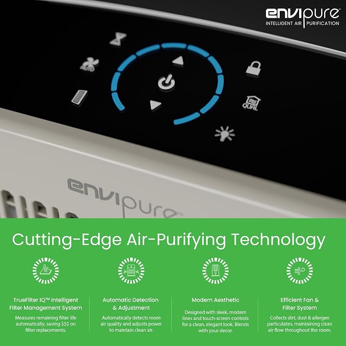 EP-300 EnviPure HEPA Air Purifier – Large Room Air Purifier Covers Up to 2200 - Image 8
