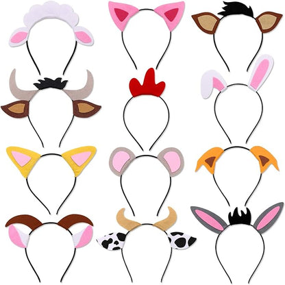 CiyvoLyeen Puppy Dog, Farm Animals Ear Headbands, by CiyvoLyeen