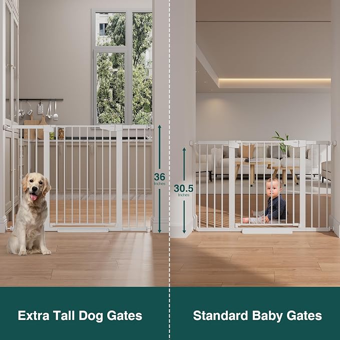 Cumbor 36" Extra Tall 29.7"-51.5" Baby Gate - Image 2