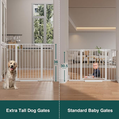 Cumbor 36" Extra Tall 29.7"-51.5" Baby Gate - Image 2