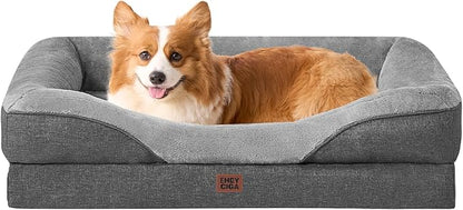 EHEYCIGA Orthopedic Dog Bed for Medium Dog, Waterproof Liner & Washable by EHEYCIGA