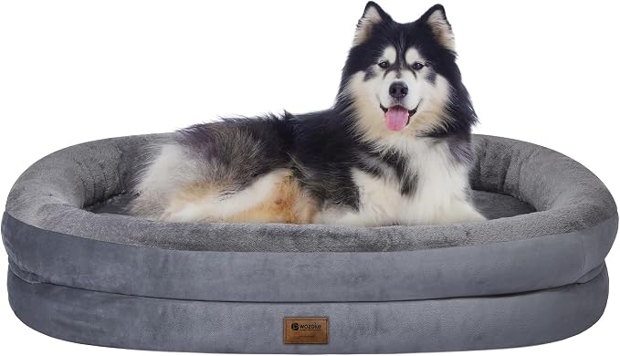 Orthopedic Waterproof Large Dog Bed: Memory Foam Washable Dog Bed by Wozoke