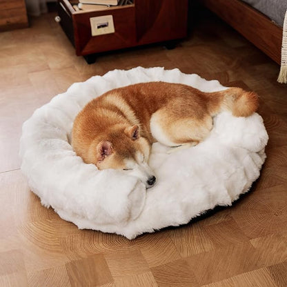 Dog Bed Couch Sofa for Small Medium Dogs and Cats Round Plush Orthopedic Sofa by Unknown