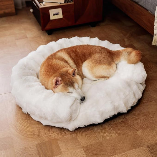 Dog Bed Couch Sofa for Small Medium Dogs and Cats Round Plush Orthopedic Sofa by Unknown