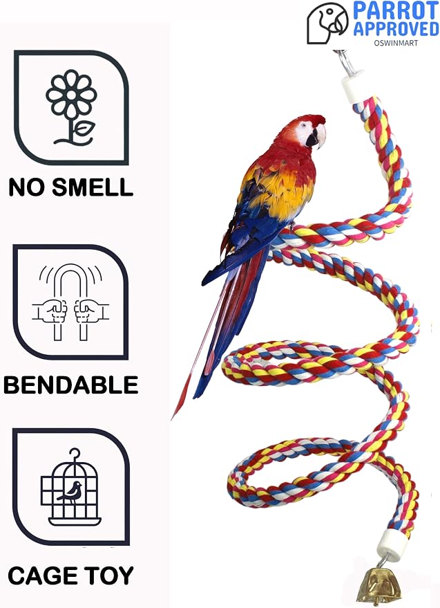 2PCSx 79inch Bird Spiral Rope - Image 3