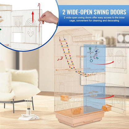 FDW 39 Inch Bird Cage Parakeet Cage - Image 2