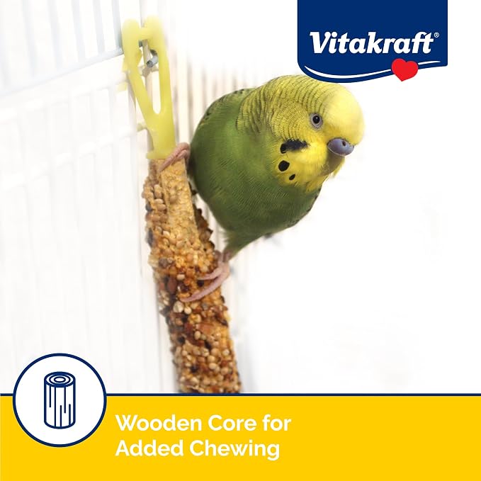 Vitakraft Parakeet Whole Grains & Honey Treat Sticks 2 Count, 2.11 Ounce - Image 5
