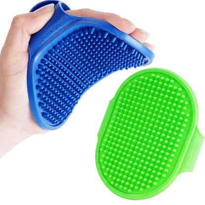 2 Pack Dog Grooming Brush, Premium Soft Silicone Pet Bath Brushes by Brillirare