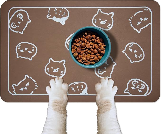YCT Cat Food Mat for Pet Dog Food Mat, Cat Mat for Food and Water, Cat Feeding by YCT