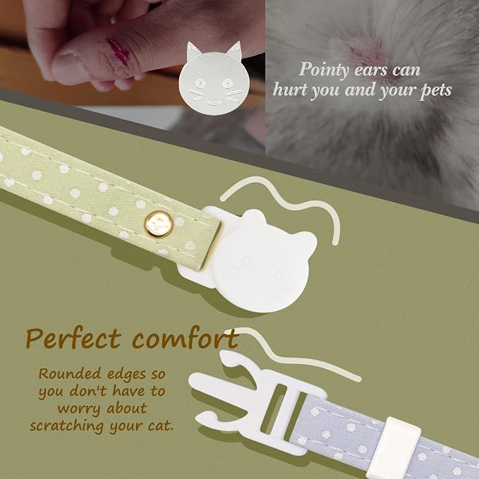 2 Pack Cotton Breakaway Cat Collar - Image 8