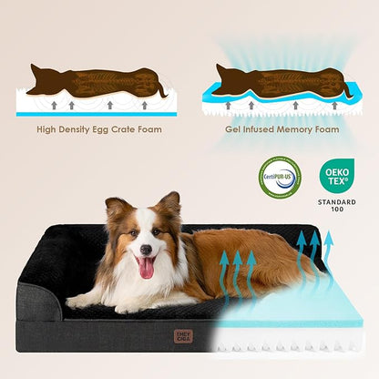 EHEYCIGA Large Dog Bed Memory Foam - Image 4