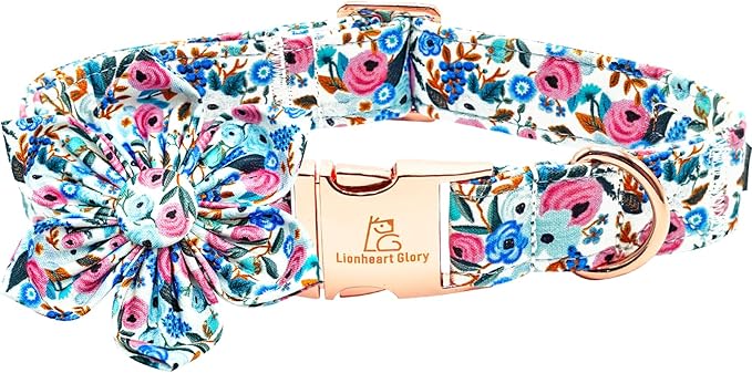 Lionheart Glory Floral Dog Collar by LionheartGlory