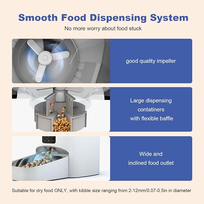 Automatic Cat Feeder, 6L Cat Food Dispenser - Image 3