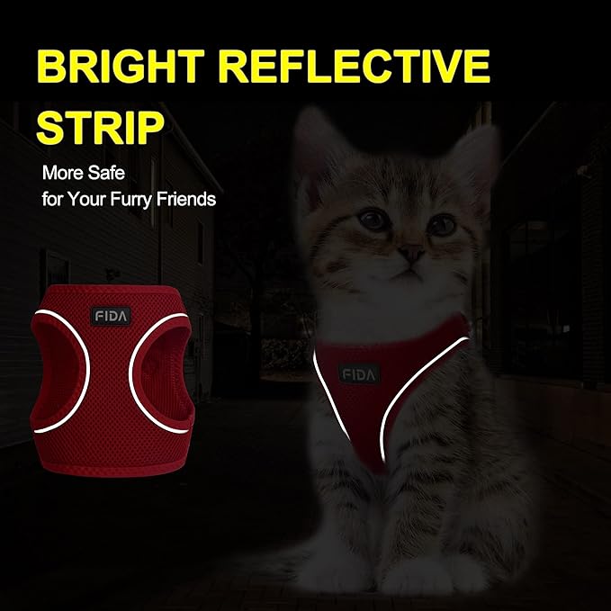 Fida Cat Harness and Leash Set for Walking Kitten and Puppy, Escape Proof - Image 4