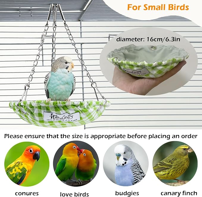 Waterproof Bird Bed for Cage, Hanging Bird Hammock Swing, Parakeet Bed Nest - Image 5