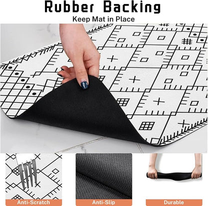 Absorbent Pet Dog Bowl Mat for Food and Water, Pet Cat Food Feeding Mat - Image 4