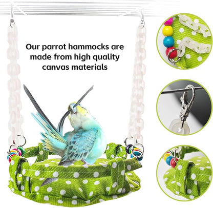 Hanging Parakeet Hammock, Medium Bird Beds - Image 5