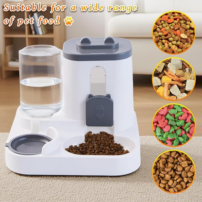 Gravity Cat Feeder and Water Dispenser, 2 in 1 Automatic Cat Feeder, 2 Pack - Image 6