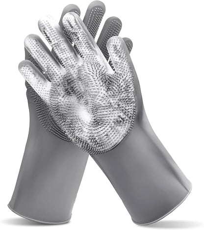 Pet Grooming Gloves—Heat Resistant Dog Washing Gloves by MAIIU