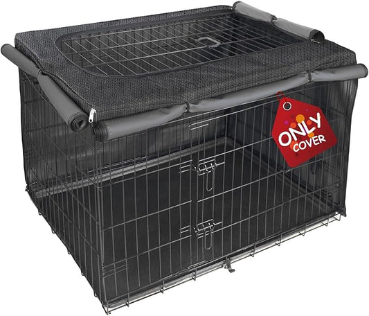 Explore Land Dog Crate Cover for 36 Inches Wire Cage, Heavy-Duty Lattice Pet by ExploreLand